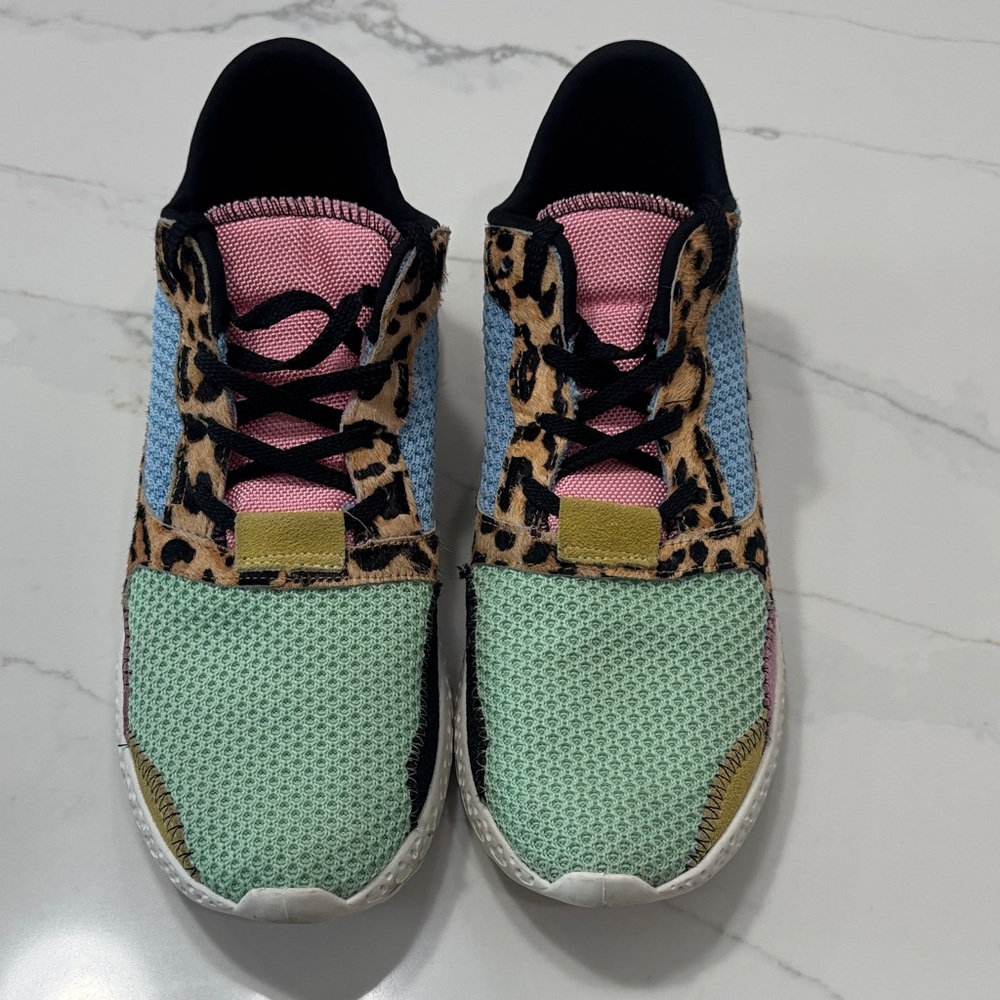 Steve Madden Multi-Color Leopard Mesh Sneaker - Picture 3 of 13